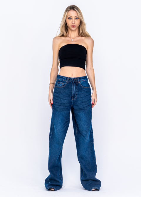 Indigo Wide Leg Jeans