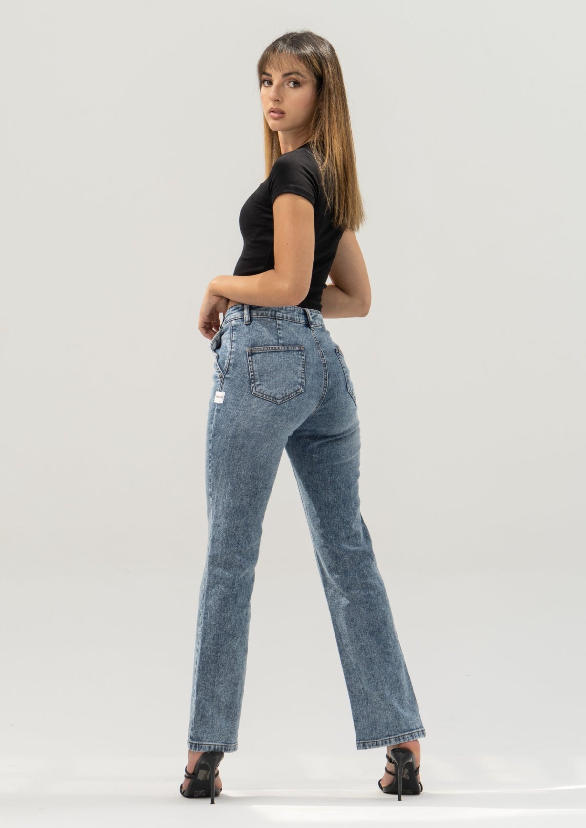 Side Pocket Straight Fit Jeans