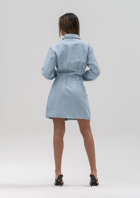 Long Sleeve Denim Dress