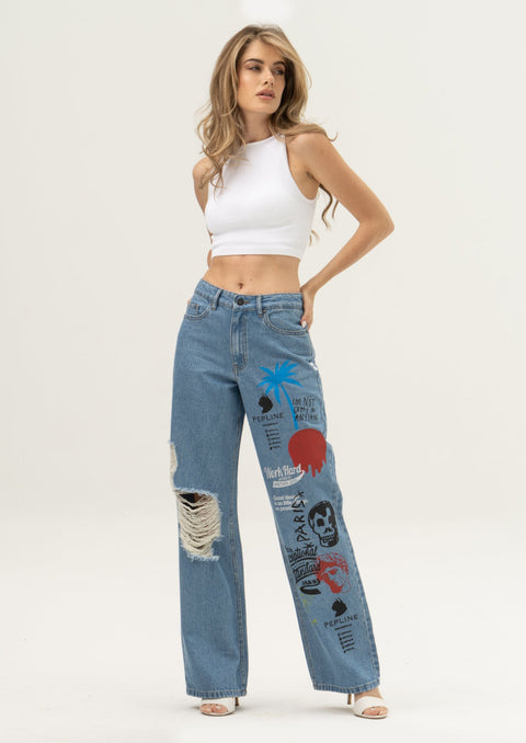 PepLine Graffiti Jeans