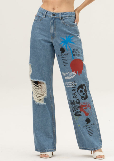 PepLine Graffiti Jeans