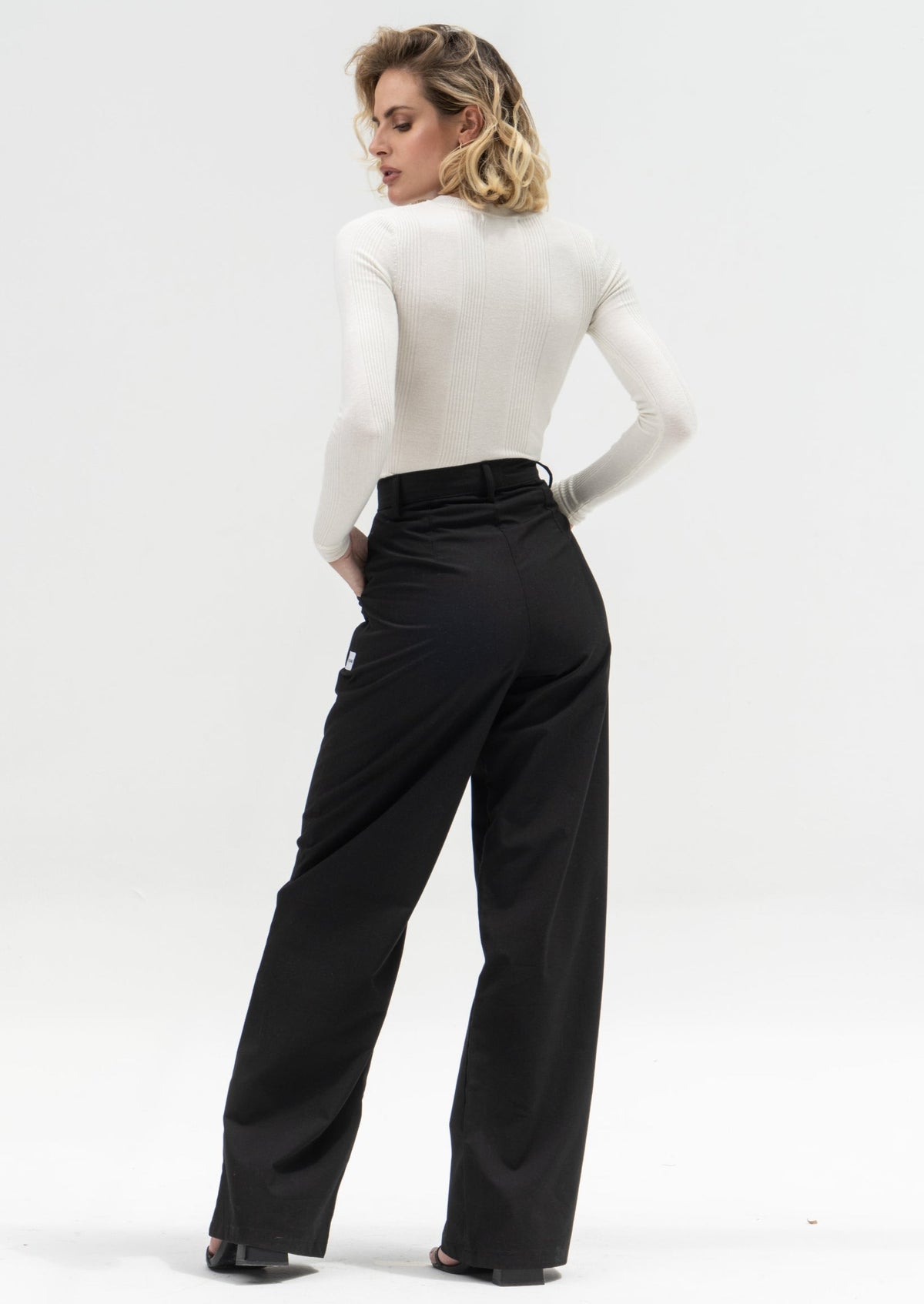 Black Wide Leg Trousers