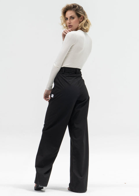 Black Wide Leg Trousers