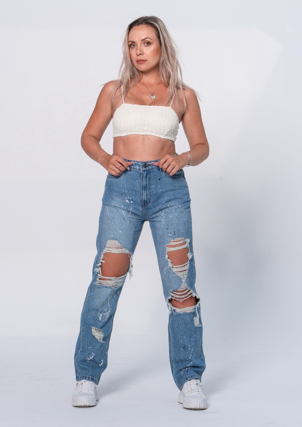 Vintage Ripped Jeans