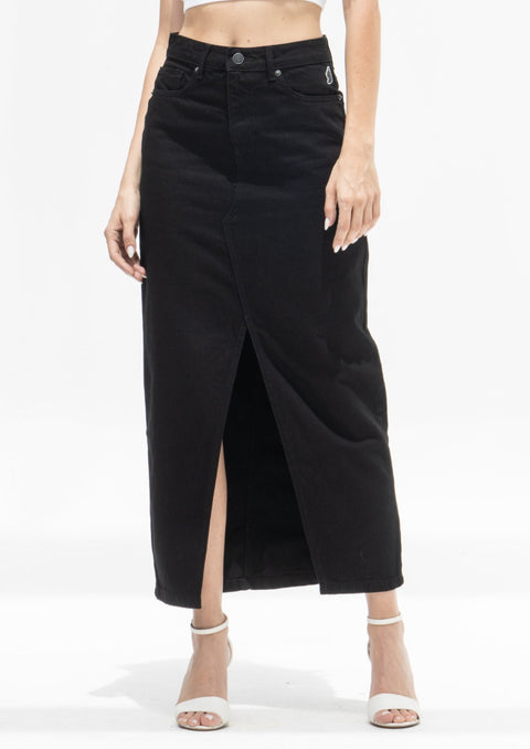 Long Front Slit Skirt