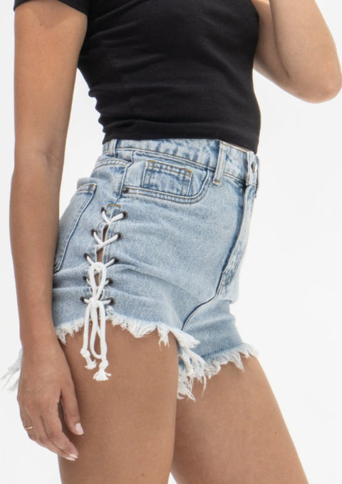 Lace Up Shorts