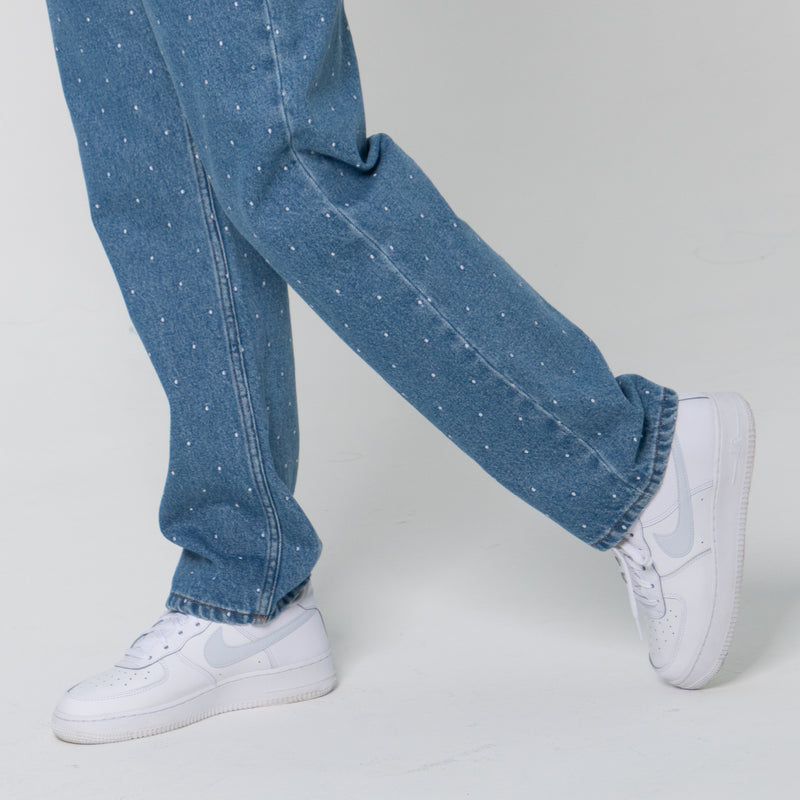 Asymmetric Straight Fit Jeans