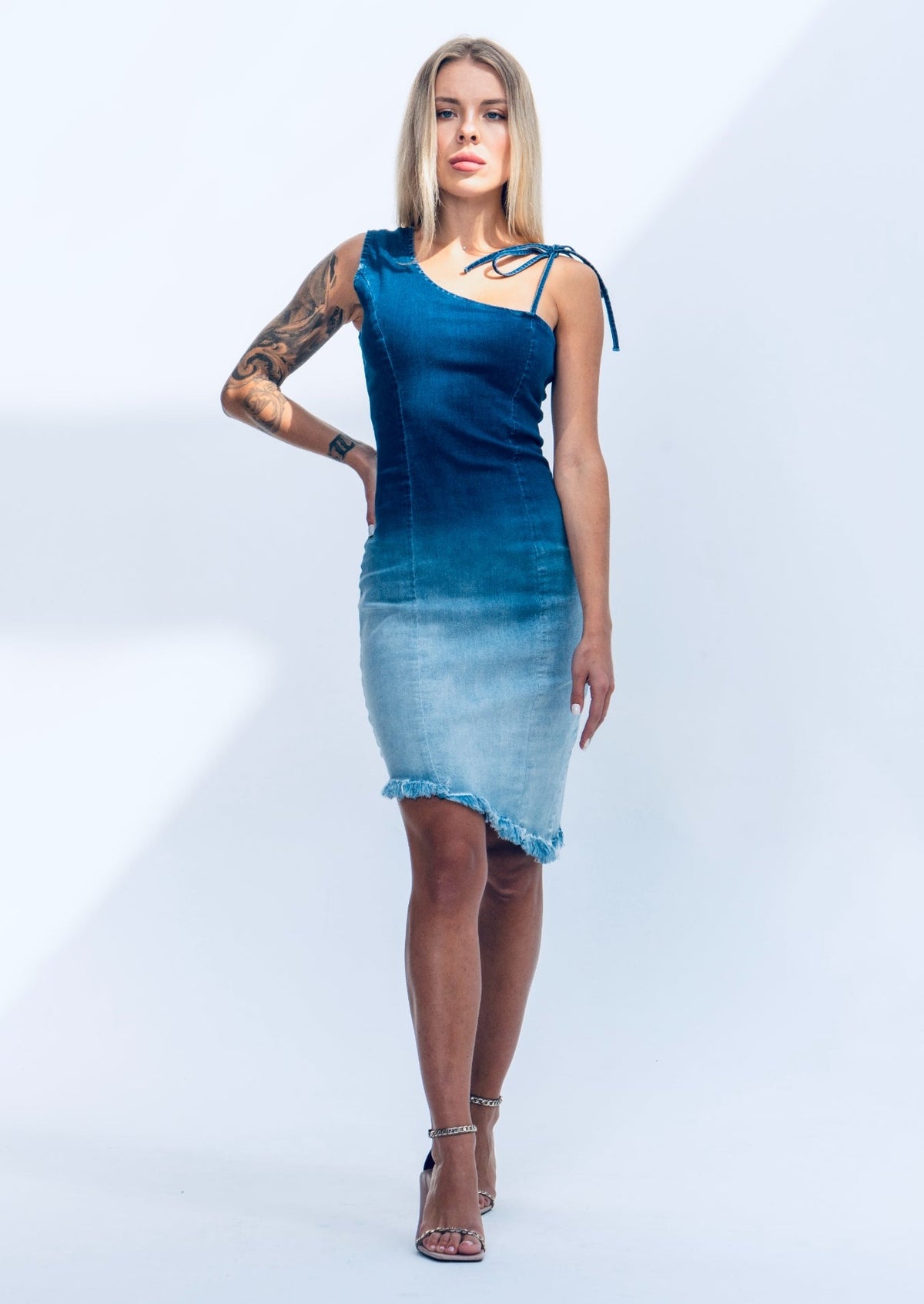 Ombre Denim Dress