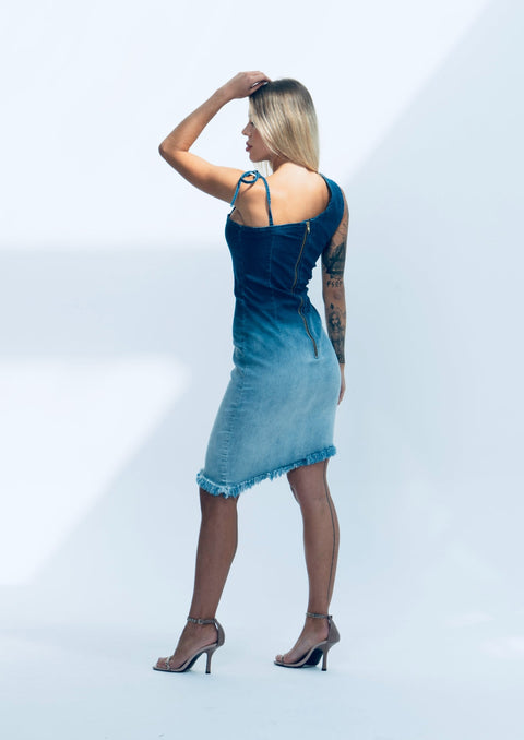 Ombre Denim Dress