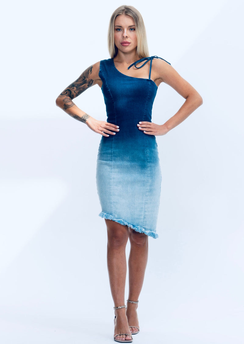 Ombre Denim Dress